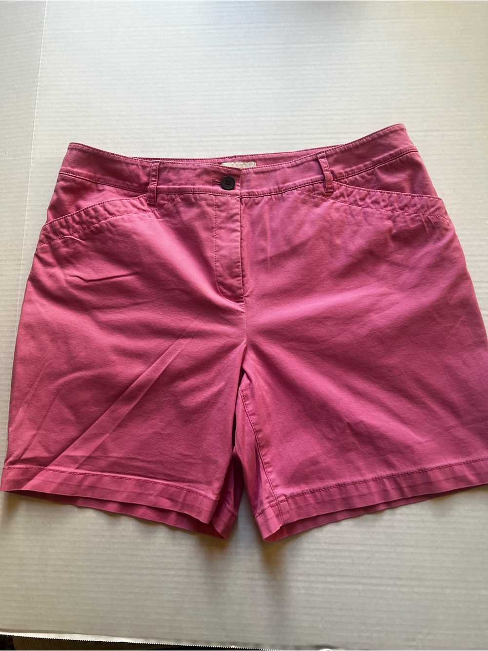 Talbots Hot Pink Cotton Blend Bermuda Shorts